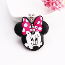 Load image into Gallery viewer, Cute Cartoon Keychain Silicone Stitch Protective Key Case Cover for Key Control Dust Cap Holder Gift Women Key Chain