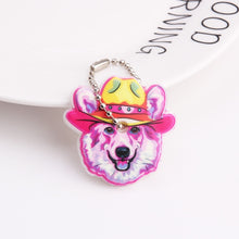 Load image into Gallery viewer, Cute Cartoon Keychain Silicone Stitch Protective Key Case Cover for Key Control Dust Cap Holder Gift Women Key Chain